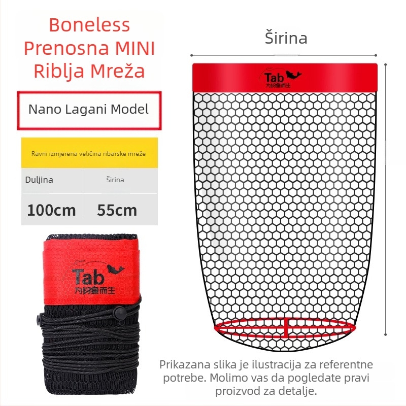 Tab Najlon Zaštita Ribarstva – Prenosna Mini Torba za Divlji Ribolov