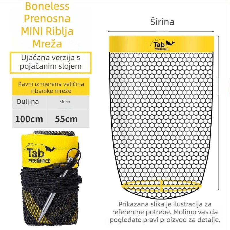 Tab Najlon Zaštita Ribarstva – Prenosna Mini Torba za Divlji Ribolov