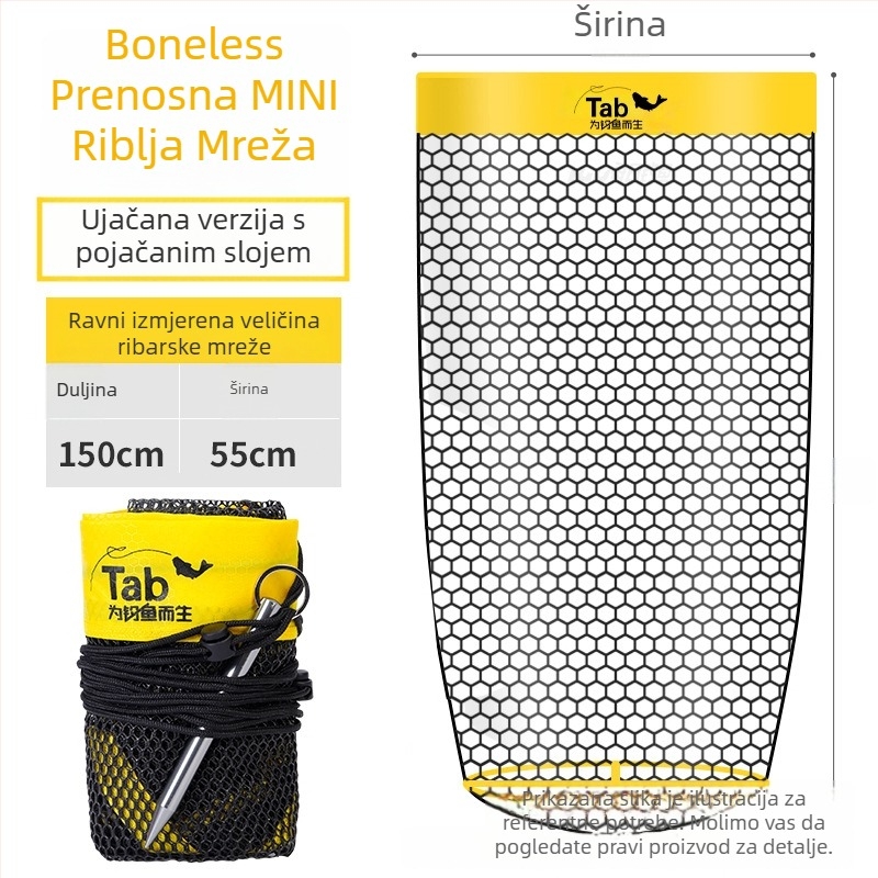 Tab Najlon Zaštita Ribarstva – Prenosna Mini Torba za Divlji Ribolov