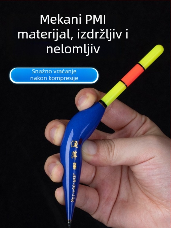 Meki Nano plovak za kameniti ribolov – klizni plovak za dugi domet, LED osvijetljeni plovak za šarane