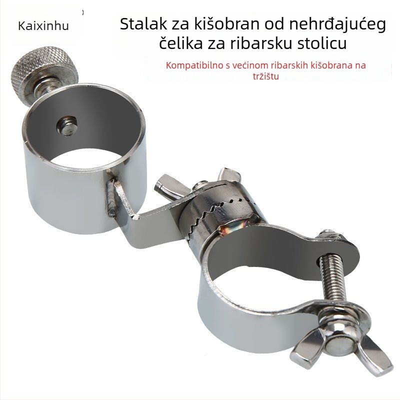Happy Tiger Pribori za stolicu za ribolov od nehrđajućeg čelika – trodijelni set, držač mamaca i držač ribe