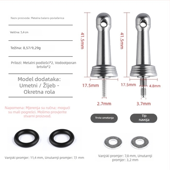 Bearking spinning kolut za ribolov – aluminijski balansni rotor, anti-kolizijski sustav balansiranja, ovlaštena privatna marka, kutija 1000 kom