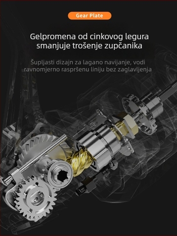 HAUT TON potpuno metalni spining navijač za dugačke domete u morskom ribolovu, otporan na slanu vodu