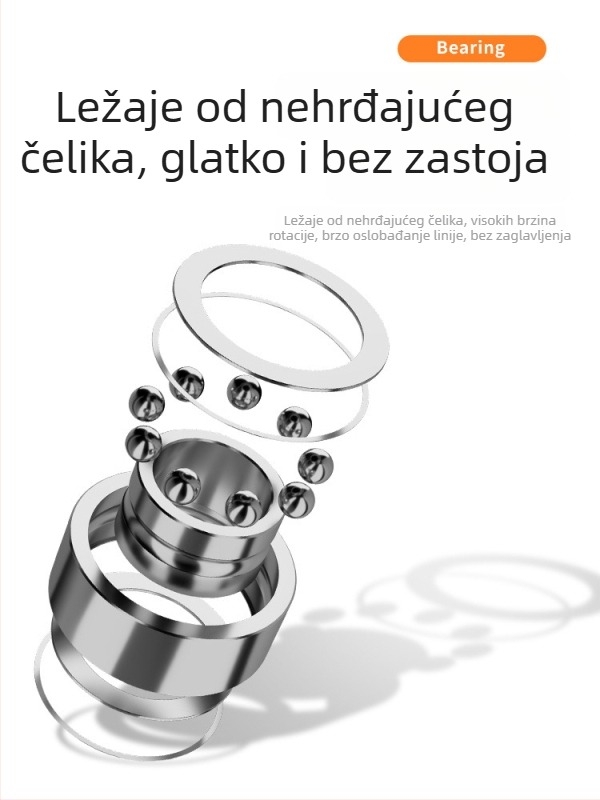 HAUT TON potpuno metalni spining navijač za dugačke domete u morskom ribolovu, otporan na slanu vodu