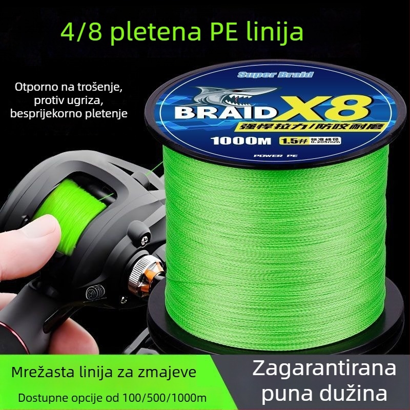 Podlinijska linija za ribolov — PE materijal — Ribolovna linija (Brend: Drugo, Vrsta: Sub-line, Kategorija: Ribolovna linija)