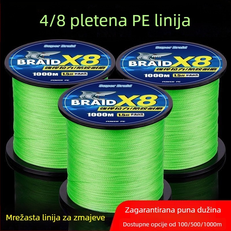 Podlinijska linija za ribolov — PE materijal — Ribolovna linija (Brend: Drugo, Vrsta: Sub-line, Kategorija: Ribolovna linija)