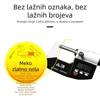 Set glavne najlon linije za ribolov, duljina 2.7–8.1 m, pogodna za jezera, rezervoare i rijeke