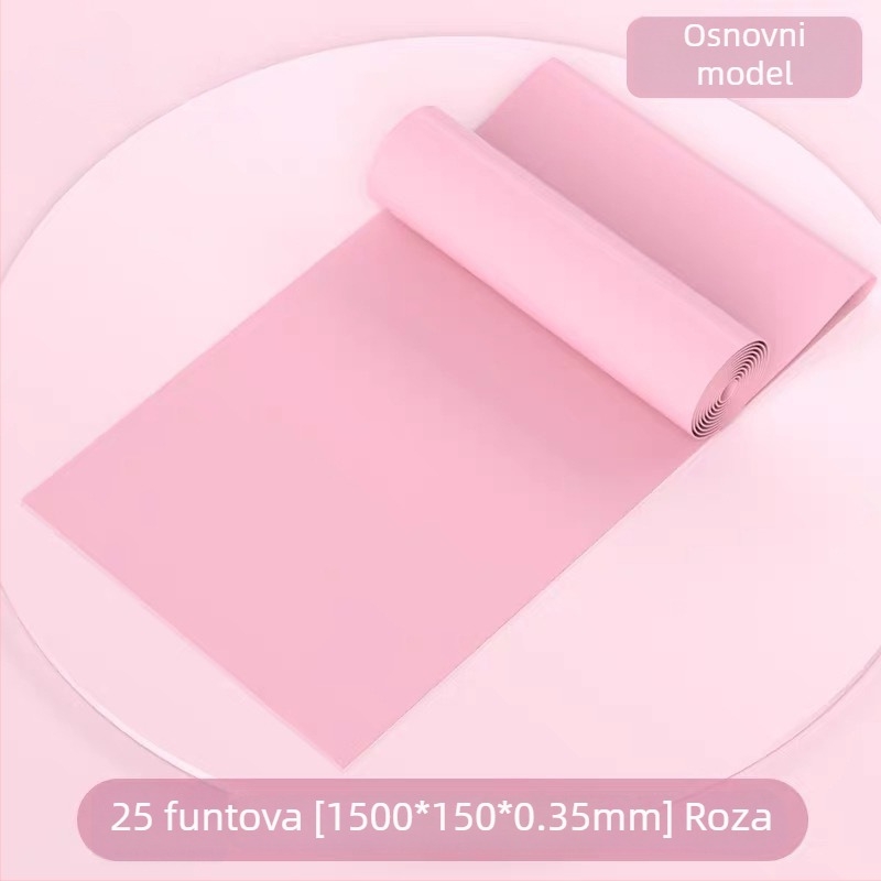 Joga napetostna traka – TPE elastična traka za oblikovanje bokova i nogu, kućni fitness trening, mršavljenje tijela