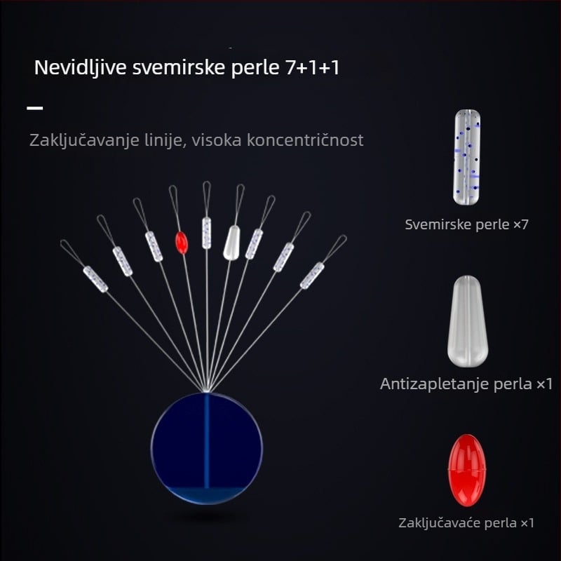 Jia Diaoni Silikonski set dodataka za ribarsku liniju – Premium komplet
