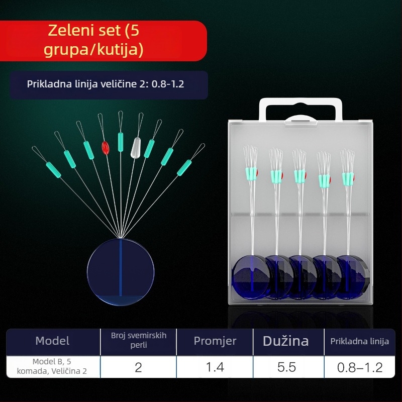 Jia Diaoni Silikonski set dodataka za ribarsku liniju – Premium komplet