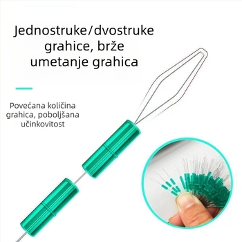 Set za ribolov Space Beans: 400 malih zelenih Space Beans, glavni najlonski komplet i dodaci