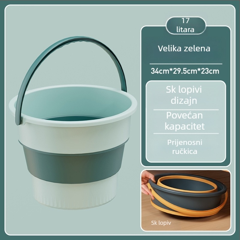 Sklopivo vedro za vanjsku upotrebu - prenosno PP plastično vedro, Xin cong, lansirano 2023., 0,1 kg