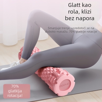 Čvrsti pjenasti valjak za jogu – masaža mišića, opuštanje, oblikovanje leđa i nogu