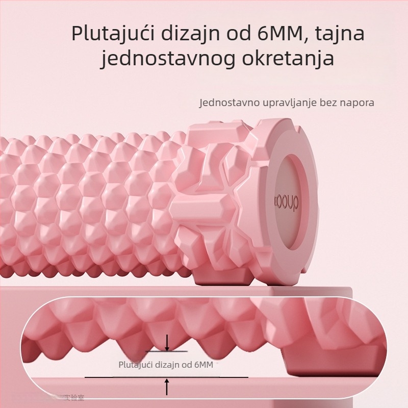 Čvrsti pjenasti valjak za jogu – masaža mišića, opuštanje, oblikovanje leđa i nogu