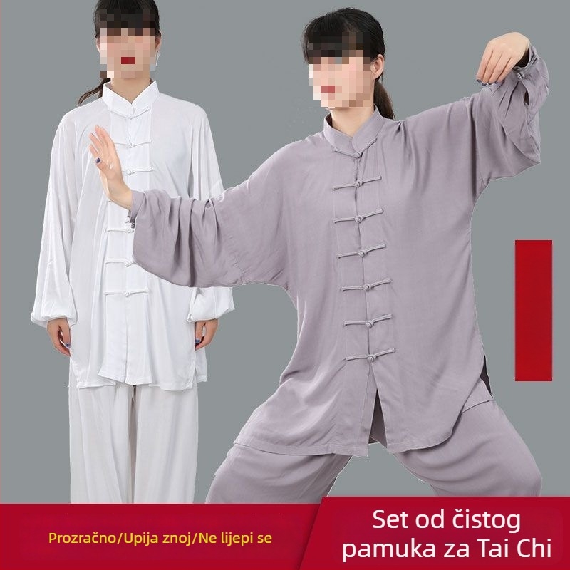 Tai Chi odijelo za proljeće i ljeto – prozračno s dugim rukavima, odijelo za muškarce i žene