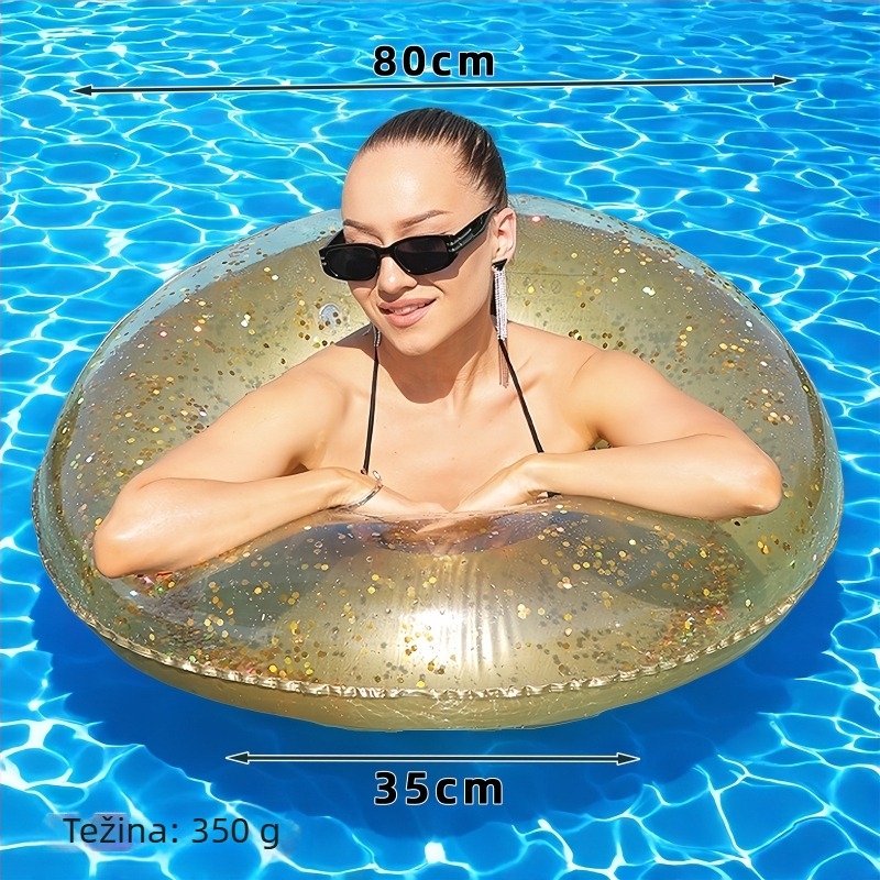 Dječji plivački prsten s volanom, napuhavajuće sjedalo, PVC 0,18 mm, za bazen