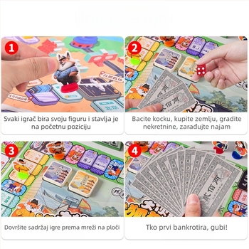 Obrazovna društvena igra s kartama Fox mousse; materijal: papir; klasifikacija: igra s kartama; pakiranje: kutija; primjereno za dobne skupine 4–6, 7–14 i 15–35.