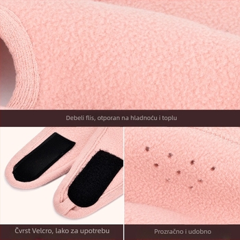 Maska za vožnju biciklom od polar flisa, vjetroodbojna, zaštita cijelog lica, unisex