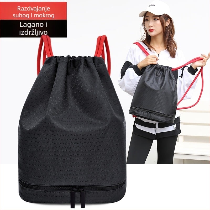 Casual sports torba s odjeljkom za suhe i mokre stvari, kapacitet 20–35 L, poliester, unisex