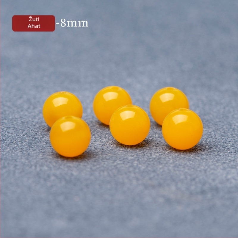 Crvene ahatove perle 6 mm i 8 mm slobodne perle za DIY ogrlice i narukvice