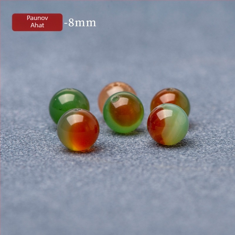 Crvene ahatove perle 6 mm i 8 mm slobodne perle za DIY ogrlice i narukvice