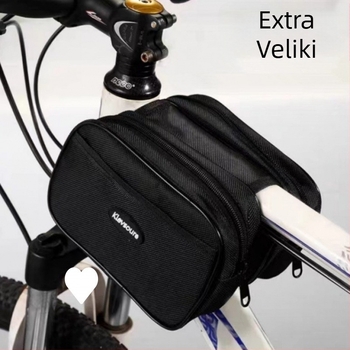 Torba za prednji okvir bicikla – Velika, univerzalna kompatibilnost, na skladištu