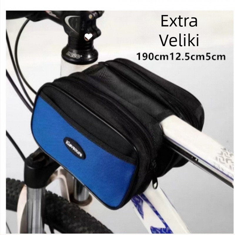 Torba za prednji okvir bicikla – Velika, univerzalna kompatibilnost, na skladištu