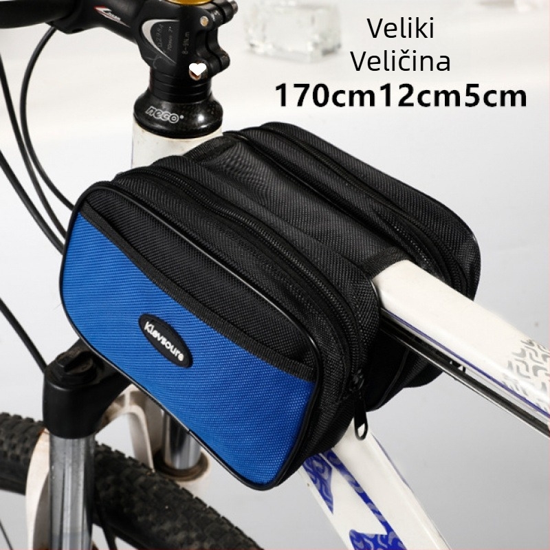 Torba za prednji okvir bicikla – Velika, univerzalna kompatibilnost, na skladištu