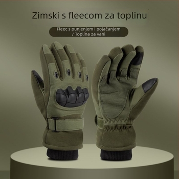 Muške rukavice za biciklizam - protuklizne, otporne na habanje, s flekso podstavom za zimu