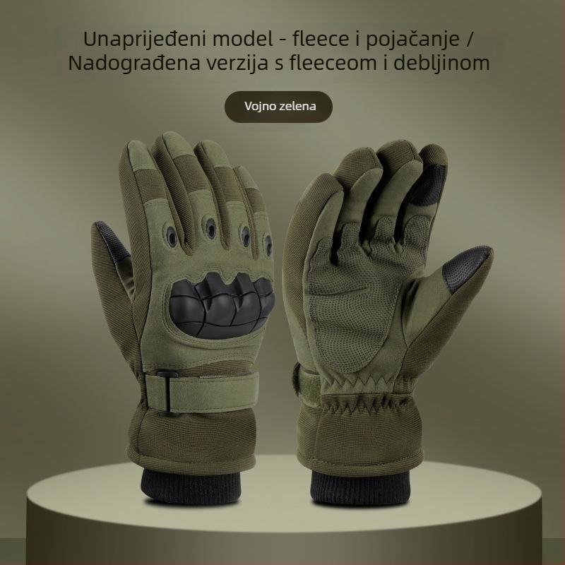 Muške rukavice za biciklizam - protuklizne, otporne na habanje, s flekso podstavom za zimu