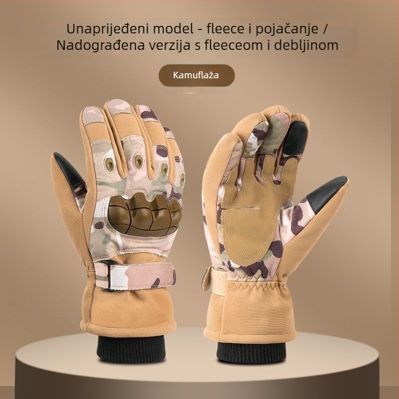 Muške rukavice za biciklizam - protuklizne, otporne na habanje, s flekso podstavom za zimu