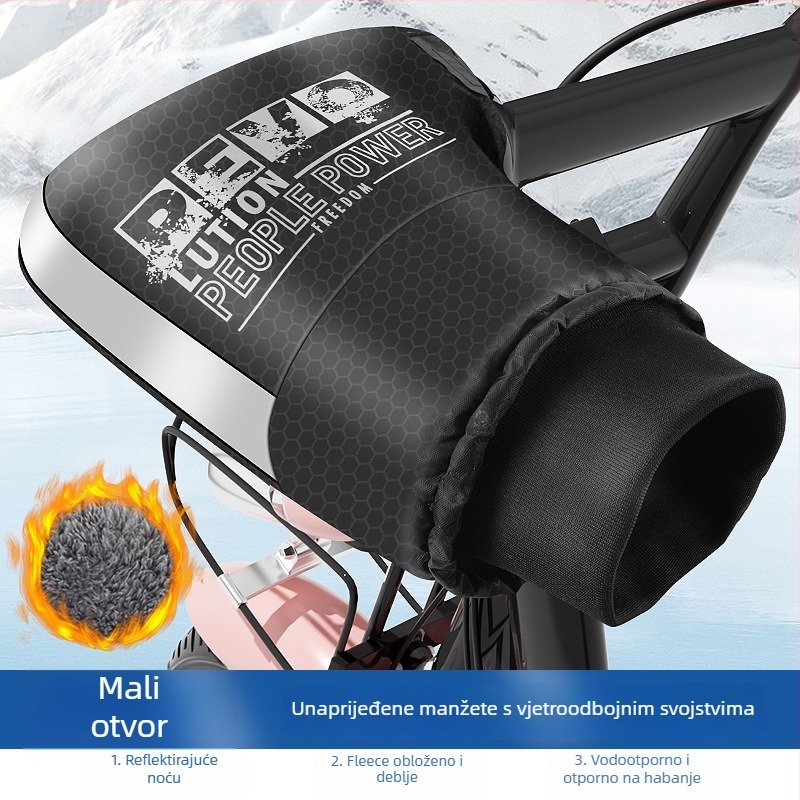 Navlaka za upravljač električnog motocikla (Brand Chi Beijia; Materijal: pamuk velur; Dobna skupina: Odrasli; Spol: Unisex; Namjena: rukavice za biciklizam, rukavice za utrke)