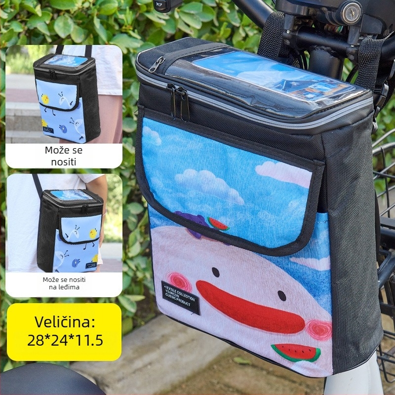 PVC prednja torba za bicikl s unutarnjim džepom za mobitel