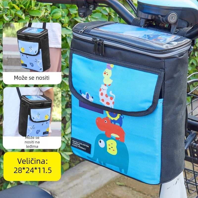 PVC prednja torba za bicikl s unutarnjim džepom za mobitel