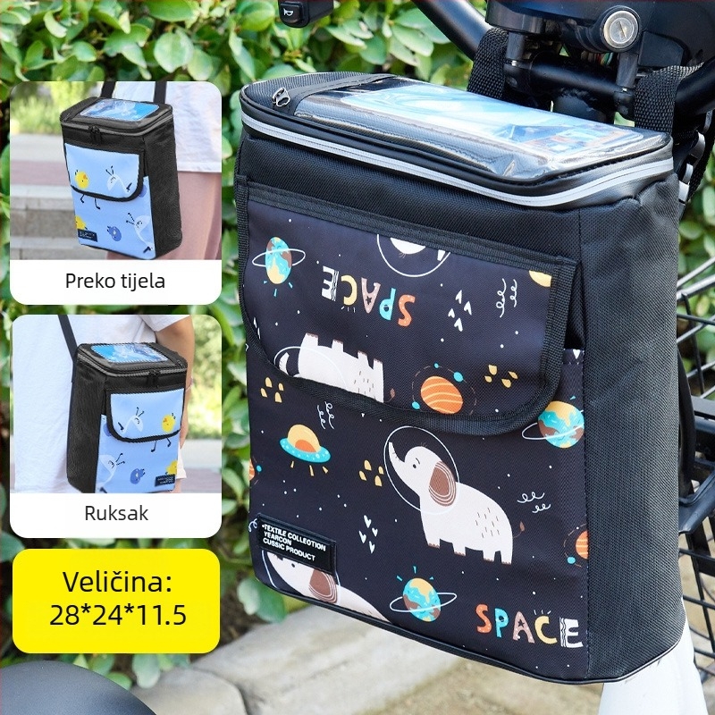 PVC prednja torba za bicikl s unutarnjim džepom za mobitel