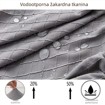 Vodootporna navlaka za stolicu s dijamantnim žakardom, univerzalna za sve sezone, navlaka za blagovaonsku stolicu, lagani luksuzni stil