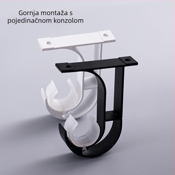 Držač rimske šipke za zavjese, aluminijska legura, moderni minimalistički stil, model 5147, marka Jiadong