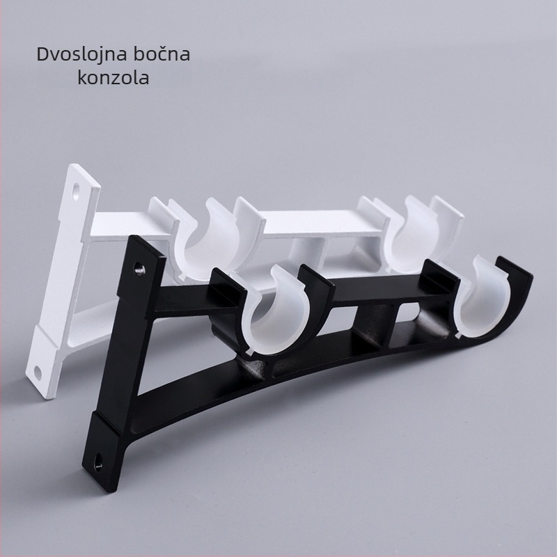 Držač rimske šipke za zavjese, aluminijska legura, moderni minimalistički stil, model 5147, marka Jiadong