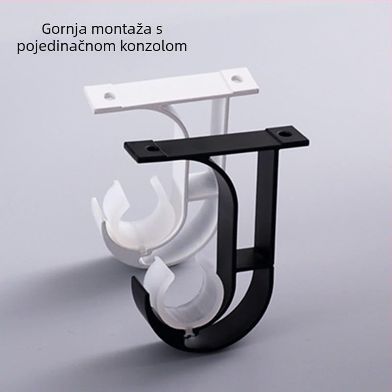 Držač rimske šipke za zavjese, aluminijska legura, moderni minimalistički stil, model 5147, marka Jiadong