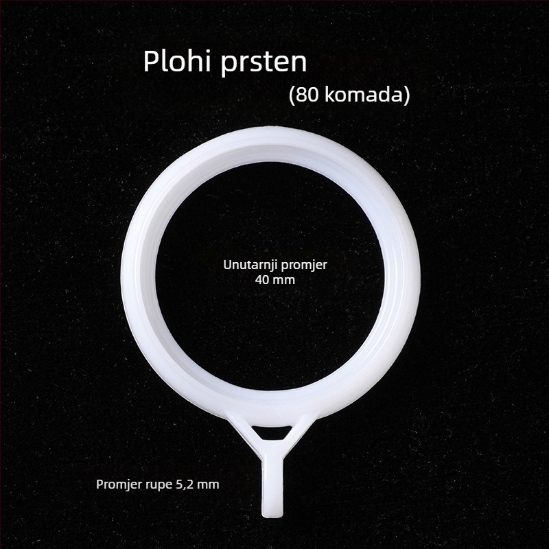 Zavjesni prsten za rimski štap – kuka i prsten skup