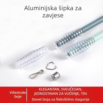 Rimska šipka za zavjese – aluminijska legura, model CH-CH20200811, za viseće zavjese, brend Can Hong