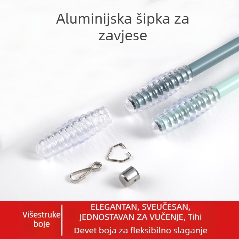 Rimska šipka za zavjese – aluminijska legura, model CH-CH20200811, za viseće zavjese, brend Can Hong