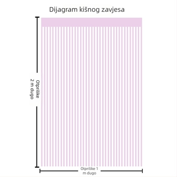 Dekorativna zavjesa s laserskim resicama, moderni minimalistički stil, marka Unique, materijal: Drugo