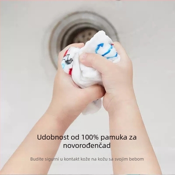 Dječji ručnici za lice i ruke - 100% pamuk gazasta tkanina, paket od 32 komada, 100–120 g po komadu, Grace Jie Liya