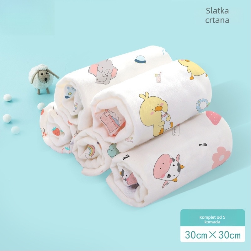 Dječji gazasti ručnik za kupanje – 100% pamuk, pravokutnog oblika, 70 g