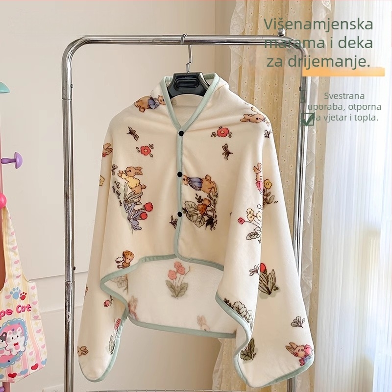 Milk Velvet deka za zimu, debela deka od koralnog velura za krevet i kauč