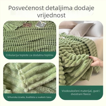 Flanel deka, Poliester, 1000-1500 g, za sve sezone, mogućnost prilagodbe