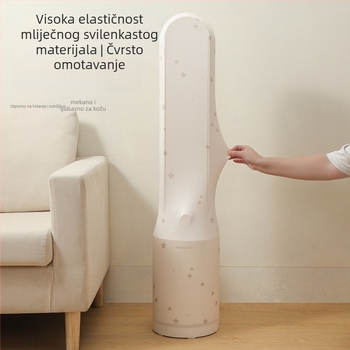 Univerzalni pokrov za prašinu za toranj ventilator — elastična tkanina Milk Silk, poliester-pamuk, mrežasti zaštitni poklopac