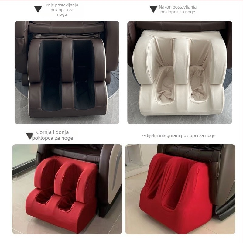 Navlaka za masažnu stolicu - poliester, Meika, moderni minimalistički stil, s gornjim i donjim pokrivačima za noge