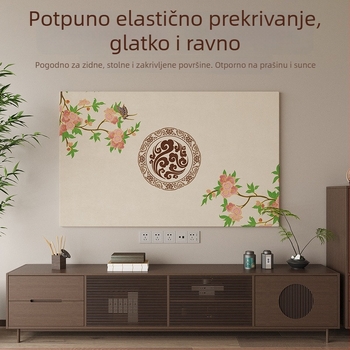 Navlaka za televizor u novom kineskom stilu, od materijala milk-silk, potpuno pokrivanje zaštita od prašine
